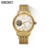精工（SEIKO）精工手表日本原裝進(jìn)口鏤空鋼帶機械女表 SSA850J1