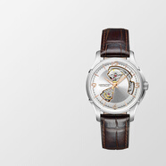 漢米爾頓（Hamilton）漢密爾頓瑞士手表男機械表爵士開(kāi)心系列鏤空表盤(pán)夜光男士腕表禮物 褐色銀盤(pán) 40mm H32565555