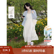 茵曼（INMAN）章若楠同款歐若風(fēng)天絲薄開衫女裝襯衫2025夏季新品長(zhǎng)袖襯衣 吊帶裙田園杏-18322336 M