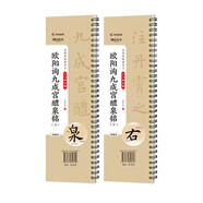 華夏萬(wàn)卷碑帖近距離臨摹字卡成人初學(xué)者楷書(shū)毛筆硬筆高清放大字帖 入門(mén)放大版歐陽(yáng)詢(xún)九成宮醴泉銘全2冊圖書(shū) 暑假銜接