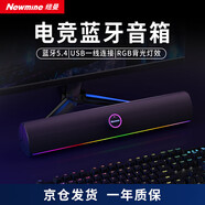 紐曼（Newmine）BT805電腦音響家用室內臺式機筆記本桌面低音炮電競游戲有線(xiàn)長(cháng)條高音質(zhì)無(wú)線(xiàn)藍牙音響生日禮物實(shí)用