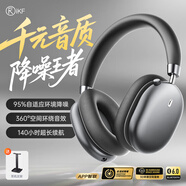 iKF Nano【APP自適應深度降噪】頭戴式藍牙耳機主動(dòng)降噪無(wú)線(xiàn)耳機運動(dòng)有線(xiàn)電競游戲fps超長(cháng)續航 雅典灰