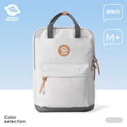 CAN COOLcanvasrepublic帆布共和國雙肩包女書(shū)包大容量電腦戶(hù)外旅行包背包 胡椒白_M+