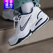 耐克（NIKE）男鞋老爹鞋跑步鞋2025秋冬季新款AIR MONARCH休閑鞋黑武士運動(dòng)鞋 415445-102白色金屬銀深藏青 42.5