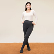 菇娘家灰色打底褲保暖連褲襪女秋冬加絨格雷褲光腿神器可外穿顯瘦大碼