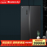 晶弘（KINGHOME）格力冰箱540升一級能效 變頻對開(kāi)門(mén)冰箱深凍鎖鮮離子長(cháng)效凈味 BCD-540WPDCA/曜巖黑