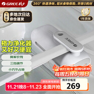 格力（GREE）冰箱除味器 臭氧殺菌去異味冰箱空氣凈化 果蔬保鮮降解農殘不串味健康小巧充電免換濾芯GCW-FA01白