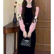 明星同款2025新款連衣裙2025年新款韓版時(shí)尚百搭洋氣今年流行的秋 圖片色 S 85到95