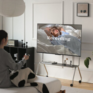 SIFVN包豪斯55寸/65寸/75寸通用可移動(dòng)電視落地支架客廳臥室公司會(huì )議室推車(chē)不銹鋼帶輪旋轉電視架電視柜 50-75英寸復古色電視支架【升級304不銹鋼】