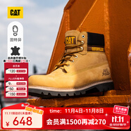 CAT卡特經(jīng)典大黃靴馬丁靴男鞋牛皮面固特異戶外工裝靴P725756P1EDC25 經(jīng)典款 40