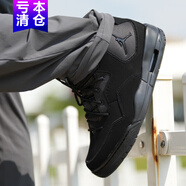 耐克（NIKE）男鞋AIR FLIGHT 89氣墊鞋秋冬季運動(dòng)鞋AJ4兄弟款籃球鞋休閑跑步鞋 AR1000-001黑武士/JORDAN/支撐抓地 40