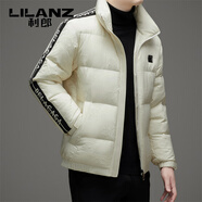 L利郎冬季男士戶(hù)外羽絨服青年新款歐洲站外套商務(wù)立領(lǐng)防寒休閑男裝 白色 XL