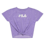 斐樂(lè )（FILA）美國fila 少女 T恤斐樂(lè )短袖運動(dòng)春夏休閑日常 Purple/White M
