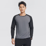 李紳gymantGYMANT肌肉螞蟻秋季新款運動(dòng)健身衣親膚舒適中灰色男圓領(lǐng)長(cháng) 中灰色 4XL