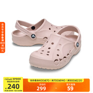 CROCS卡駱馳洞洞鞋貝雅男鞋女鞋輕便耐磨一腳蹬拖鞋休閑鞋|10126 礦石粉-6TY 37 /38(230mm)