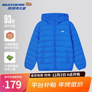 Skechers斯凱奇兒童羽絨服男童女童外套保暖中大童冬裝P424K076/P425K050 公主藍/007G 130 cm