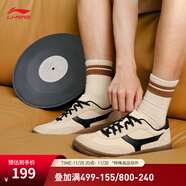 李寧云川2丨休閑鞋板鞋男子新款低幫舒適經(jīng)典休閑鞋AGCV337 燕麥灰-2 42