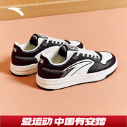 安踏（ANTA）街頑LT3丨運動(dòng)鞋女鞋潮流時(shí)尚透氣緩震輕質(zhì)增高板鞋 象牙白/基礎黑-7 39