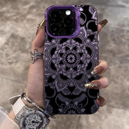 中掌柜暗黑圖騰2025適用蘋(píng)果16pro手機殼iphone15plus新款14高級1 [深紫色]暗黑圖騰8636 iPhone 14 Pro