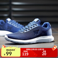 361°361男鞋運動(dòng)鞋秋季低幫網(wǎng)面透氣學(xué)生時(shí)尚休閑跑步鞋 午夜藍/361度白 42