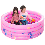 海洋球池泳池围栏室内玩具球类家用儿童海洋球宝宝游乐场波波池彩色波波球戏水池 150cm四环50球3色可选
