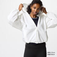 優(yōu)衣庫女裝便攜式防紫外線(xiàn)連帽外套/防水款輕薄防曬衣478553 474175/01乳白色 L