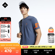 金林德伯格（J.Lindeberg）商場(chǎng)同款秋季時(shí)裝系列運(yùn)動(dòng)時(shí)尚休閑簡(jiǎn)約圓領(lǐng)T恤524201024 N15復(fù)古靛藍(lán) L