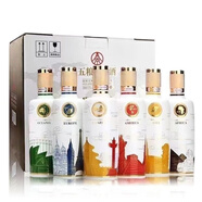 五糧液五糧國賓酒五大洲52度濃香型白酒500ml*6瓶整箱高端送禮自飲白酒 52度 500mL 6瓶 （整箱）