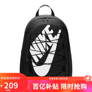 耐克（NIKE）男女雙肩包背包 大容量旅行包電腦書包休閑包DV1296-010 黑白