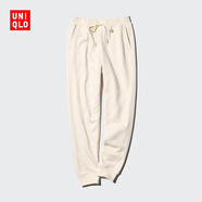 優(yōu)衣庫女裝HEATTECH仿羊羔絨運動褲/衛(wèi)褲束腳保暖褲470135 470135/01乳白色 M /160/66A