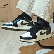 耐克（NIKE）男鞋女鞋情侶板鞋 25秋冬新款AJ1低幫運動(dòng)鞋百搭耐磨休閑鞋籃球鞋 553560-092/553558-092黑白綠 45