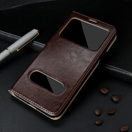 【品質(zhì)原裝】適用于蘋(píng)果6plus翻蓋手機殼真皮iphone7/8/x皮套男女 棕色 iPhone_6s