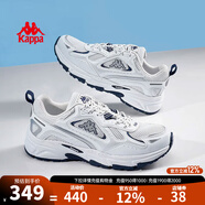 KAPPA卡帕男鞋運動(dòng)老爹鞋子男2025冬季新款百搭增高鞋男情侶休閑跑步鞋 經(jīng)典白 35 (220mm)