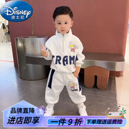 迪士尼（Disney）奧特曼衣服秋冬套裝小孩子2025新款男童寶寶加絨款兒童酷帥套裝網(wǎng) 灰色套裝[] [] 薄款 100 建議身高90