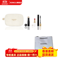 Chanel香奈兒 2024圣誕限定永恒妝容彩妝套裝 易上色持久氣色 四件套 口紅#918+魅力睫毛膏#黑色+高光#sculpt 無(wú)禮袋
