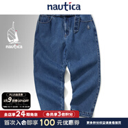nautica white sail白帆×CityBoy 日系中性寬松薄絨內(nèi)里舒適顯瘦水洗牛仔PW5412 坎昆437 S