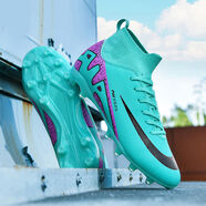 威杰獅C羅高幫刺客15足球鞋男碎釘TF兒童男童女童防滑AG學(xué)生訓練鞋 月色長(cháng)釘 32 32