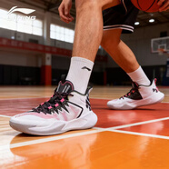 李寧男款籃球鞋冬季防滑成人品牌運動(dòng)鞋 標準白\黑色 42