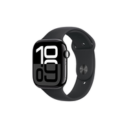 Apple/蘋果 Watch Series 10 智能手表GPS+蜂窩款46毫米亮黑色鋁金屬表殼黑色運動型表帶S/M MWYJ3CH/B