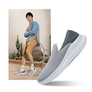 361男鞋運動(dòng)鞋2025春夏新款懶人鞋透氣網(wǎng)面跑鞋一腳蹬輕便網(wǎng)鞋女 男款環(huán)?；疑铊F灰 39 39