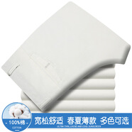 虎都（FORDOO）2025年純棉春夏薄款長(cháng)褲男士休閑褲寬松直筒爸爸褲中老年高腰男褲 【春夏】201純白 薄款 31 (2.39尺)