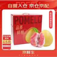 京鮮生 福建紅心蜜柚 4粒大果 凈重約10-12斤 生鮮柚子水果禮盒