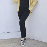 惟友大碼打底褲女200斤外穿春秋薄款莫代爾緊身褲 8008春秋薄款九分黑色 均碼 加大碼建議140-200斤