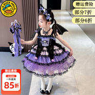 G.duck小黃鴨童裝庫洛米衣服女童連衣裙夏季洛麗塔兒童公主裙女孩夏裝裙 裙子 130 尺碼7~8歲【120-130cm】