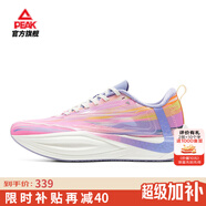 匹克態(tài)極二次呼吸2.0全能競(jìng)訓(xùn)透氣跑鞋男緩震專(zhuān)業(yè)緩震支撐碳板運(yùn)動(dòng)鞋 極光(紫花紗)-女 38
