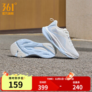 361°運動(dòng)鞋男鞋赤焰4秋冬季網(wǎng)面透氣跑鞋男輕便通勤減震專(zhuān)業(yè)跑步鞋 羽毛白/冰河藍 密網(wǎng)【女】 38