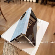 原奘適用華為matex6手機殼典藏中軸磁吸OPPOfindn5折疊漸變皮紋x5防摔 三星 ZFold7 [中國風(fēng)-漸變中國紅-中軸磁吸]