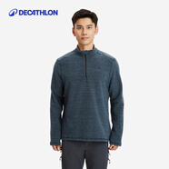 迪卡儂保暖絨衣戶(hù)外抓絨衣男運動(dòng)寬松套頭搖粒絨沖鋒衣內膽-4100964