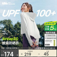 蕉下（beneunder）防曬衣女春夏新款冰絲涼感升級披肩AL118霜奶白L