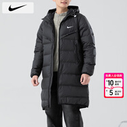 耐克（NIKE）羽絨服男女裝25冬季新款運動(dòng)服防風(fēng)保暖夾克長(cháng)款外套休閑連帽棉服 HQ4185-010/曬圖退10 M 【170】體重110~130斤左右